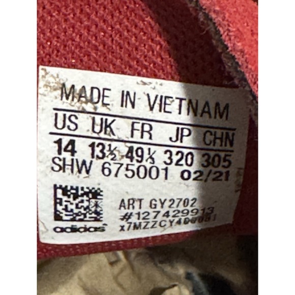 Adidas x BAIT One Punch Man Yellow Red Suede Sneakers Men's Size 14 - Picture 9 of 9